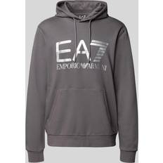 EA7 Hoodie mit Label-Print
