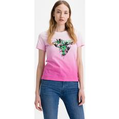 Guess T-skjorter Guess Palms T-shirt Pink