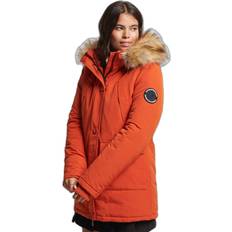 Dunkappor & Vadderade kappor - Orange Kappor & Rockar Superdry Women's Everest Parka Coat - Orange/Pureed Pumpkin