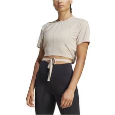 Dam - Yoga T-shirts adidas Yoga T-shirt - Wonder Beige