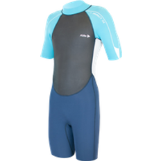 Swim & Water Sports Alder Girls Impact 3/2mm Shorty Wetsuit in Cyan YRS