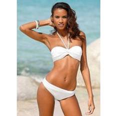 White Bikini Sets Lascana Bandeau Five Way Bikini Set White