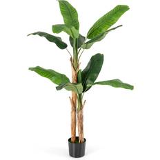 Costway 165cm Fake Banana Tree with Leaves Artificial Plant