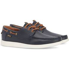 Barbour 40 Scarpe da barca Barbour armada boat shoes in navy multi Navy Blue/Brown