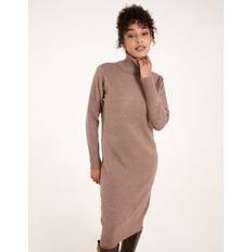 Vestiti Blue Vanilla Roll Neck Jumper Dress MOCHA