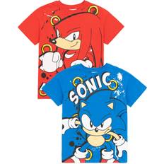 Multifärgade T-shirts Sonic the Hedgehog T-Shirt 2 Pack - Blå/Röd