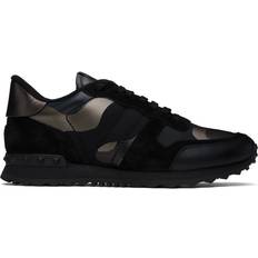 Valentino Garavani Shoes Valentino Garavani Black & Gunmetal Camouflage Rockrunner Sneakers E43 NERO-DARK RUTENI IT