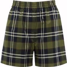 Burberry Green Shorts Burberry Check Shorts Dark Olive Green