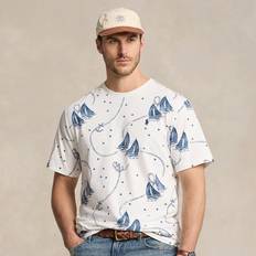 Ralph Lauren Clothing Ralph Lauren Nautical-Print Jersey T-Shirt in Ocean Voyage Print Tall 3XL Tall