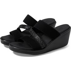 Skechers Sandales à talons Skechers Rumble On Wedge Heeled Mules - Black
