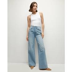 Veronica Beard Taylor High-Rise Wide-Leg Jeans - Blue