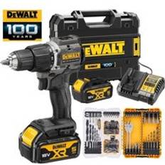 Dewalt Hammer Drills Dewalt DCD100P2T Black 18v xr Brushless Compact Combi Hammer Drill 100PC Set
