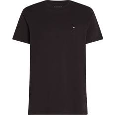 Tommy Hilfiger Black T-shirts Tommy Hilfiger Solid Regular Fit Tee Short-sleeved T-shirt - Black