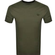 Green T-shirts Fred Perry Neck T Shirt Green