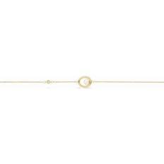 Guld - Hvid Armbånd Scrouples Karat Guld Armbånd med Ferskvandsperler