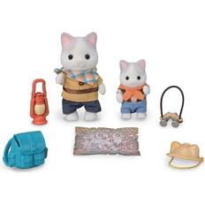 Sylvanian Families Spielsets Sylvanian Families 5763 Abenteuer Entdecker Set mit zwei Figuren, Milchkatzen Vater und Junge, Tierfigur, detailreiches Spielzeug für Kinder ab 3 Jahren