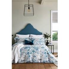 Silk Bed Linen Sanderson Crane & Frog Duvet Cover Blue