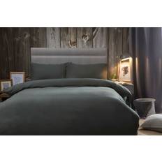 Duvet Covers on sale Belledorm Serene Single Charcoal Brushed Duvet Cover Grey, Black