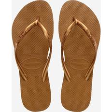 Femme - Or Tongs Havaianas Slim Bronze Femme - Marronemarron