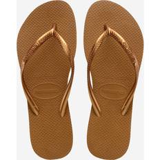 Brons Tofflor & Sandaler Havaianas Slim Bronze Flip Flops - Brun