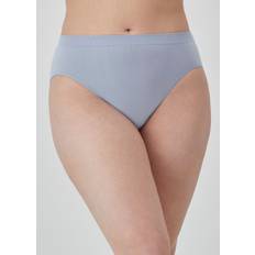 Satin Panties Bali Comfort Revolution Hi Cut Brief Silver Satin Women's