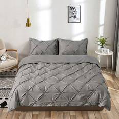 Shein pcs Twist Pattern Simple Luxury All Seasons Duvet Cover Grey (200x135cm)