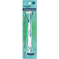 Tongue Scrapers Tongue Cleaner Dual Head Combo with Tongue Scraper and Textured Brush 2 Count