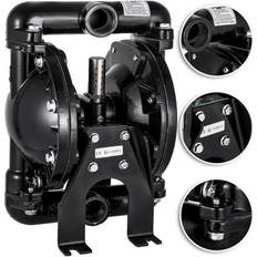 Bombas de agua rebaja VEVOR Air-Operated Double Diaphragm Pump 1' Inlet Outlet 35GPM Petroleum Fluids F46