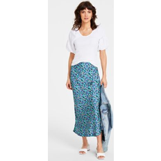 Macy's Clothing Macy's On 34th Women's Floral Slip Skirt, Created for Tepid Teal