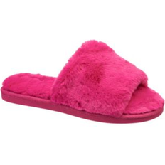 Nine West Women's Faux Fur Slide Fushia Medium