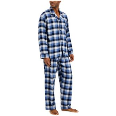 Men - White Pajamas Hanes Men's Flannel Plaid Pajama Set Navy, Black, and White Navy/Black/and White