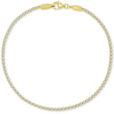 Macy's Bracelets Macy's Cubic Zirconia Tennis Bracelet in 10k Gold Gold 7 inches