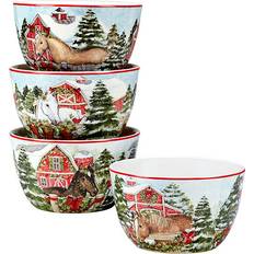 Christmas Dessert Bowls Certified International Homestead Christmas Dessert Bowl 22fl oz 4pcs