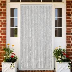 vidaXL Flueforhæng 100x220 cm Chenille Grå