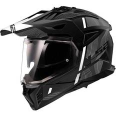 LS2 MX702 Pioneer II Adventure Helmet Hill Matte Black-White