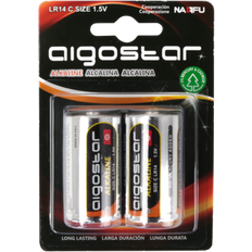 Aigostar Alkalisk Batteri LR14C 1.5V 2-pak