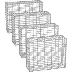 Métal Paniers gabion Songmics Gabions Pour Pierre Galvanisé 100 x 80 x 30 cm