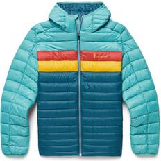 Men - Turquoise Jackets Cotopaxi Fuego Hooded Down Jacket Men's Coastal/Abyss