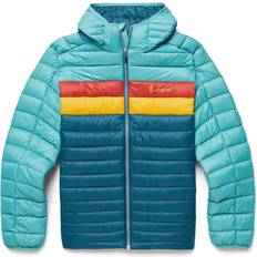 Mens Fuego Down Hooded Jacket Blå COASTAL/ABYSS X-large