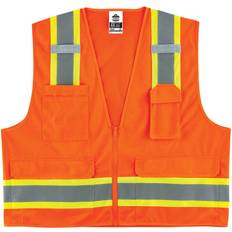 Work Vests Ergodyne GloWear 8248Z Class Two-Tone Surveyors Vest Orange, 24065