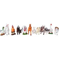 Kids Globe Figurer Kids Globe Miniature Farm Animal Figures 36 pcs