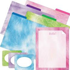 Pink Desktop Organizers & Storage BARKER CREEK Pink Tie-Dye File Folder, 1/3-Cut