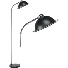 First Choice lighting Bauhaus Black Dome Floor Lamp