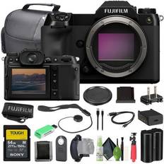 Fujifilm Mirrorless Cameras Fujifilm GFX100S II Mirrorless Medium Format Camera Body Bundle Accessories