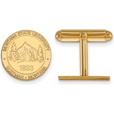 14k Cufflinks The Black Bow 14k Gold Plated Silver Montana State University Crest Cuff Links