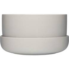 Krukor, Plantor & Odling Iittala Nappula Blomkruka Med Fat 240x130 cm Ljusgrå ∅24cm