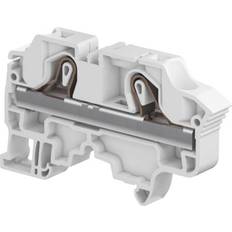Gennemgangsklemme fjeder 10mm² grå