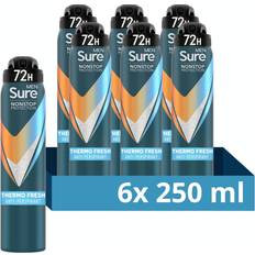 Sure Toiletries Sure men anti-perspirant 72h nonstop protection thermo fresh deodorant, 3x250ml