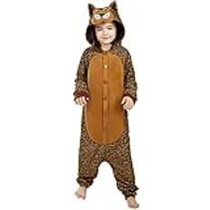 Kigurumi Leopard Maskeraddräkt för barn