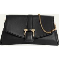 Tasker Ferragamo F-Show Small Flap Shoulder Bag NERO